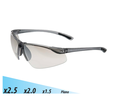 Picture of VisionSafe -101GYSD - Smoke Hard Coat Safety Glasses